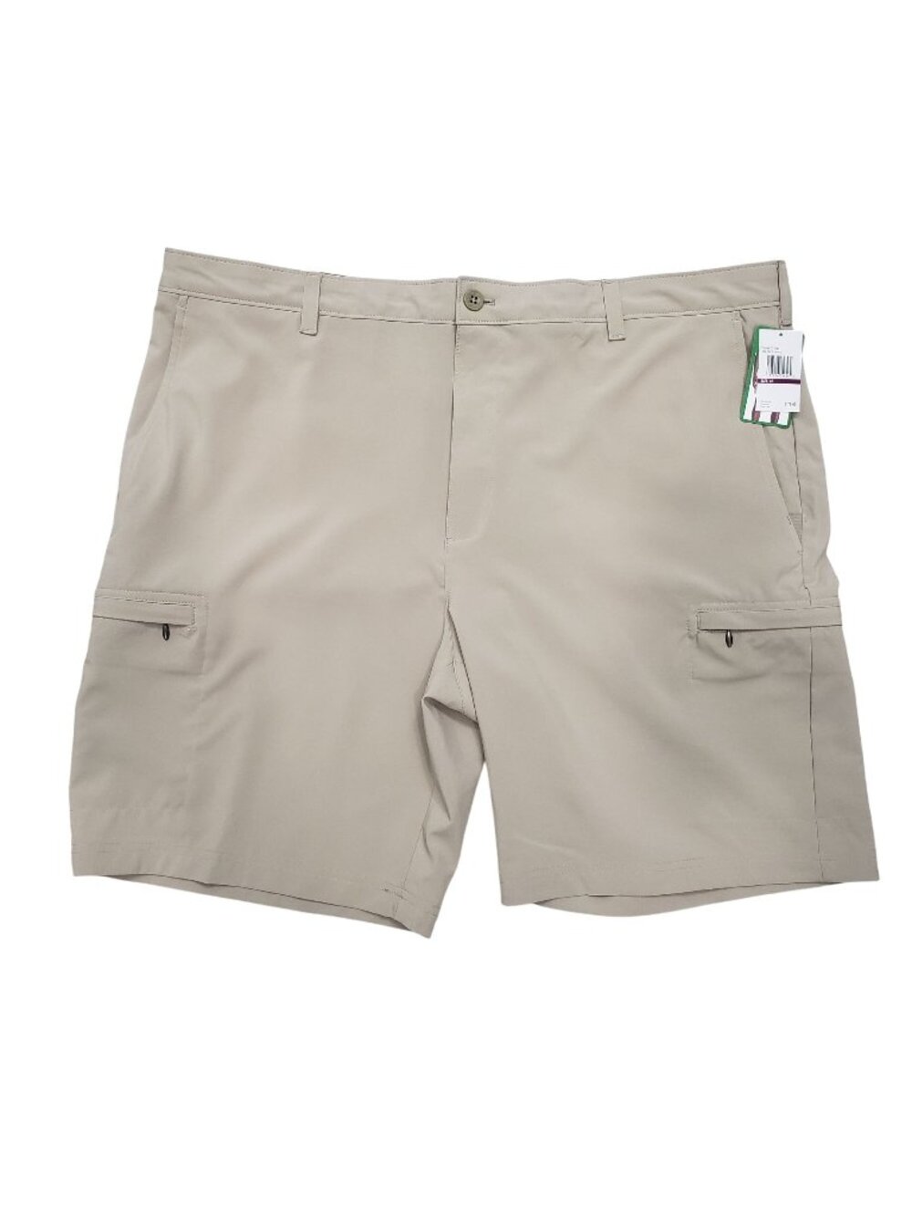 Izod Golf Cargo Shorts Stretch Utility Performance Outdoor Mens 42x9" Khaki NWT